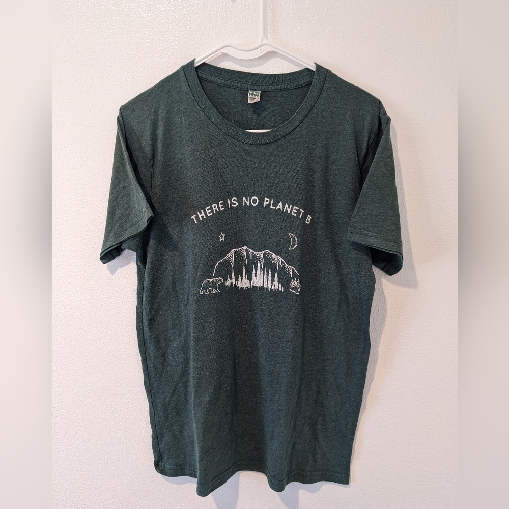 There Is No Planet B Green Graphic T-Shirt